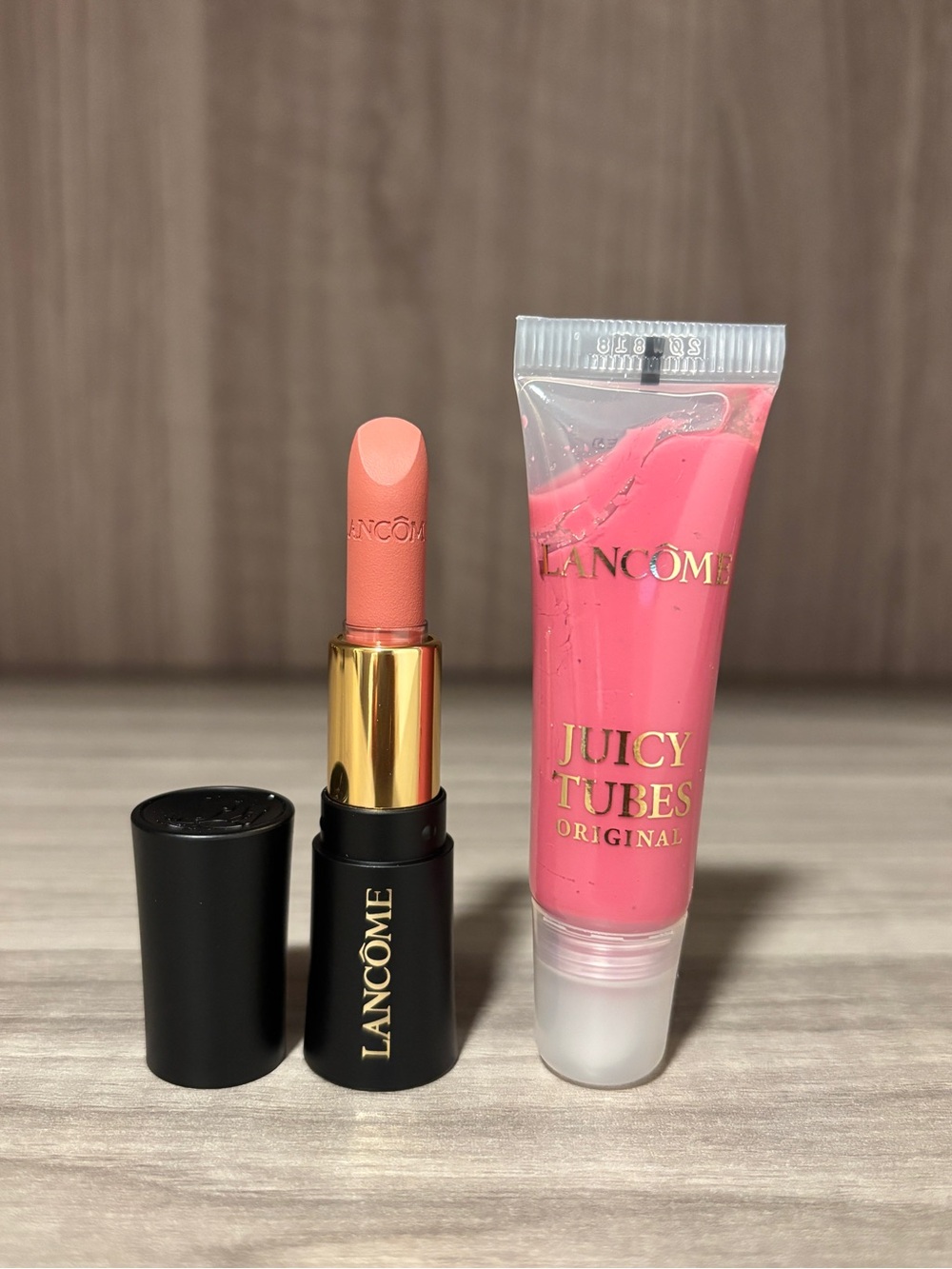 Lancôme 217 Nude Shot Mini Lipstick 1.5g + Juicy Tubes Lip Gross 10ml